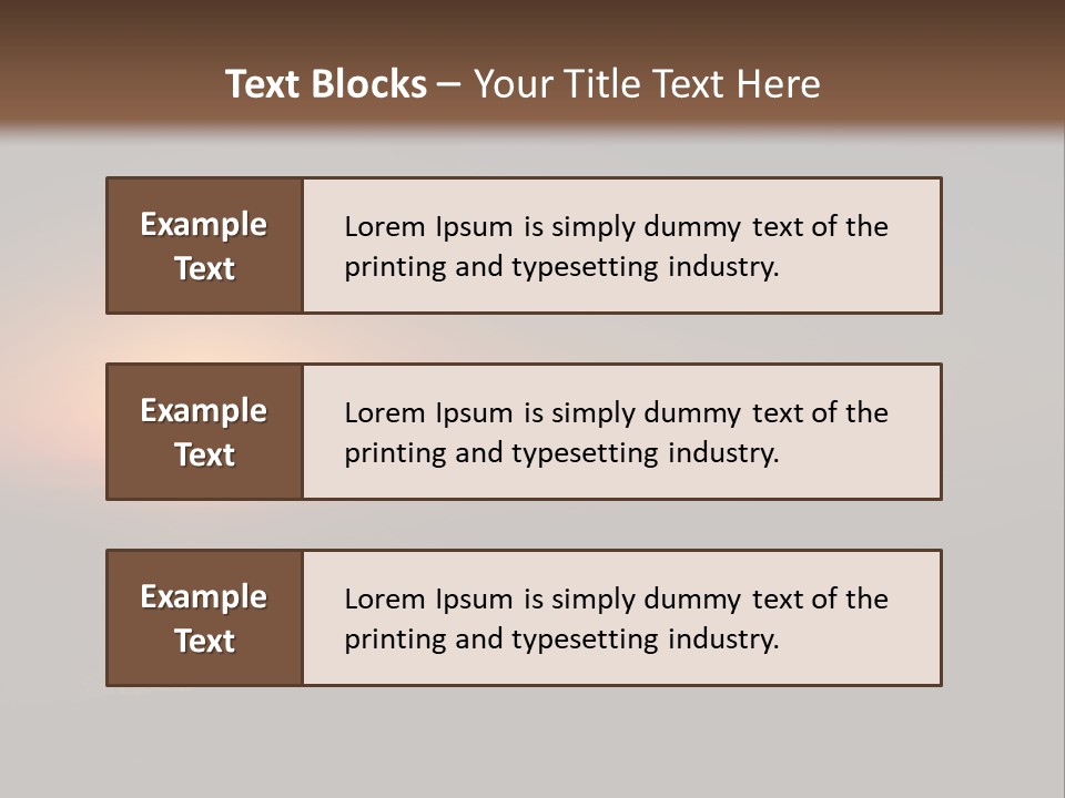 Horizon Sun Landscape PowerPoint Template