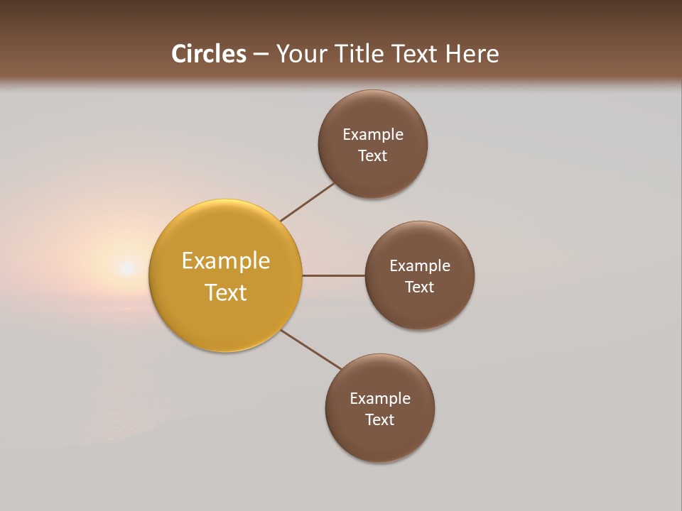 Horizon Sun Landscape PowerPoint Template