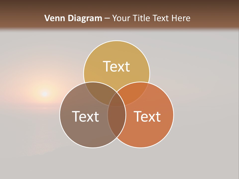 Horizon Sun Landscape PowerPoint Template
