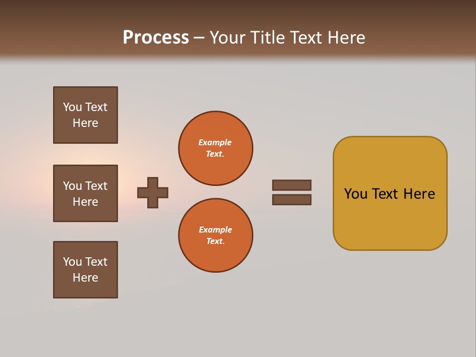 Horizon Sun Landscape PowerPoint Template