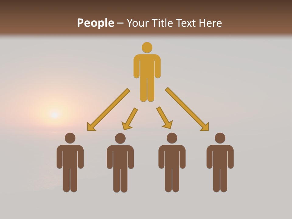 Horizon Sun Landscape PowerPoint Template