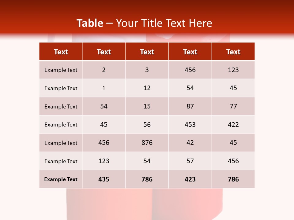 Two Red And Orange Water Bottles On A White And Red Background PowerPoint Template