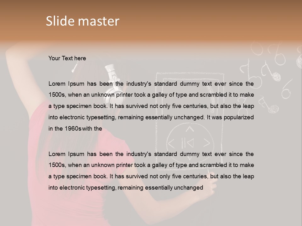 Unrecognizable Person Glamour Mp Icon PowerPoint Template