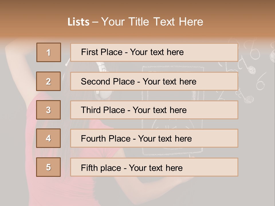 Unrecognizable Person Glamour Mp Icon PowerPoint Template
