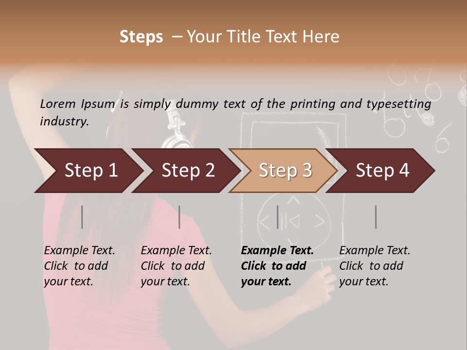 Unrecognizable Person Glamour Mp Icon PowerPoint Template