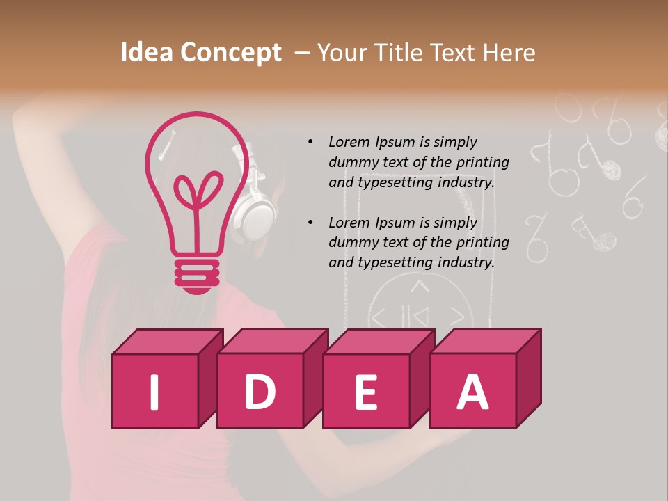 Unrecognizable Person Glamour Mp Icon PowerPoint Template