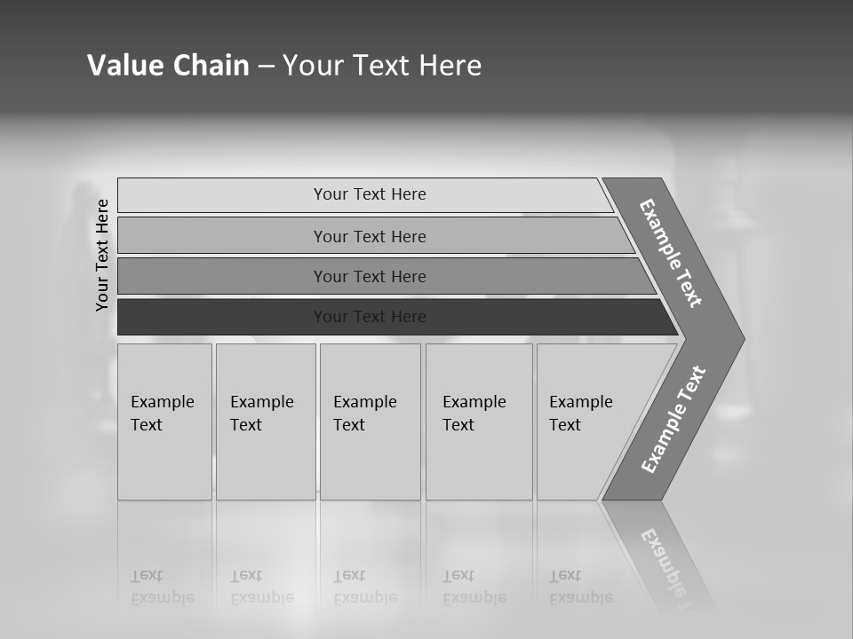 A Black And White Photo Of Chess Pieces PowerPoint Template
