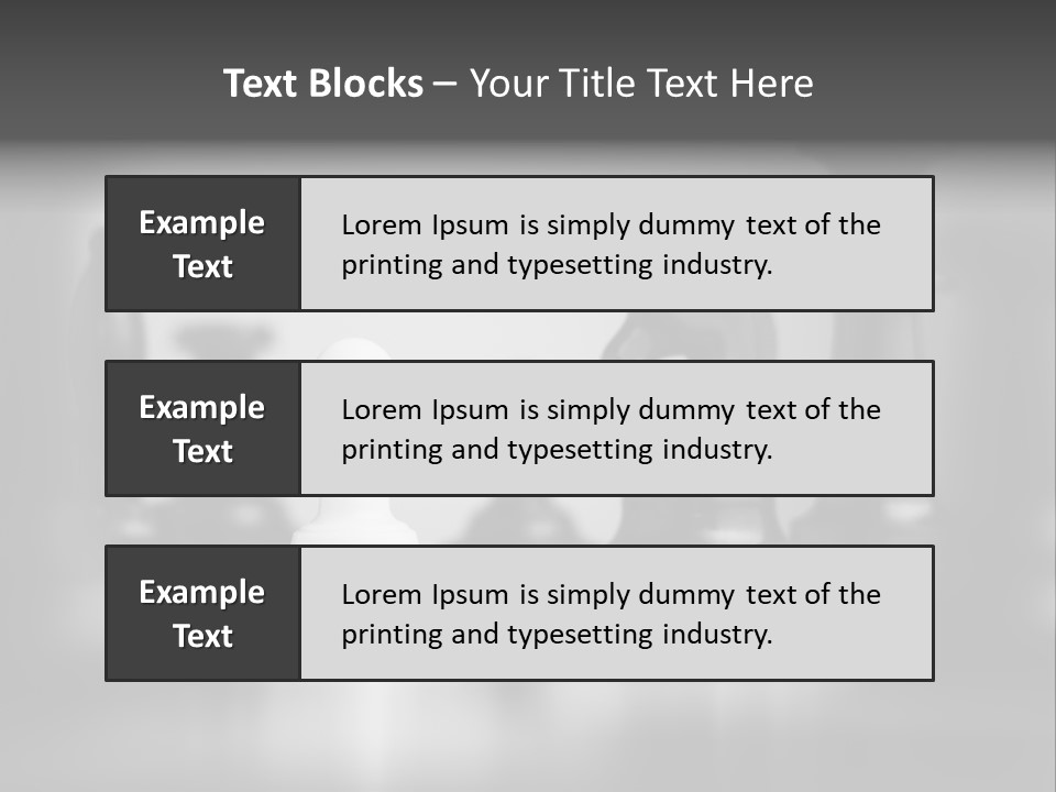 A Black And White Photo Of Chess Pieces PowerPoint Template