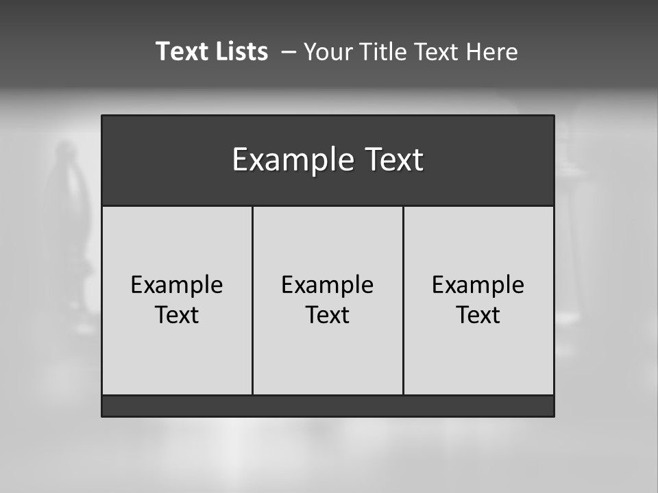 A Black And White Photo Of Chess Pieces PowerPoint Template
