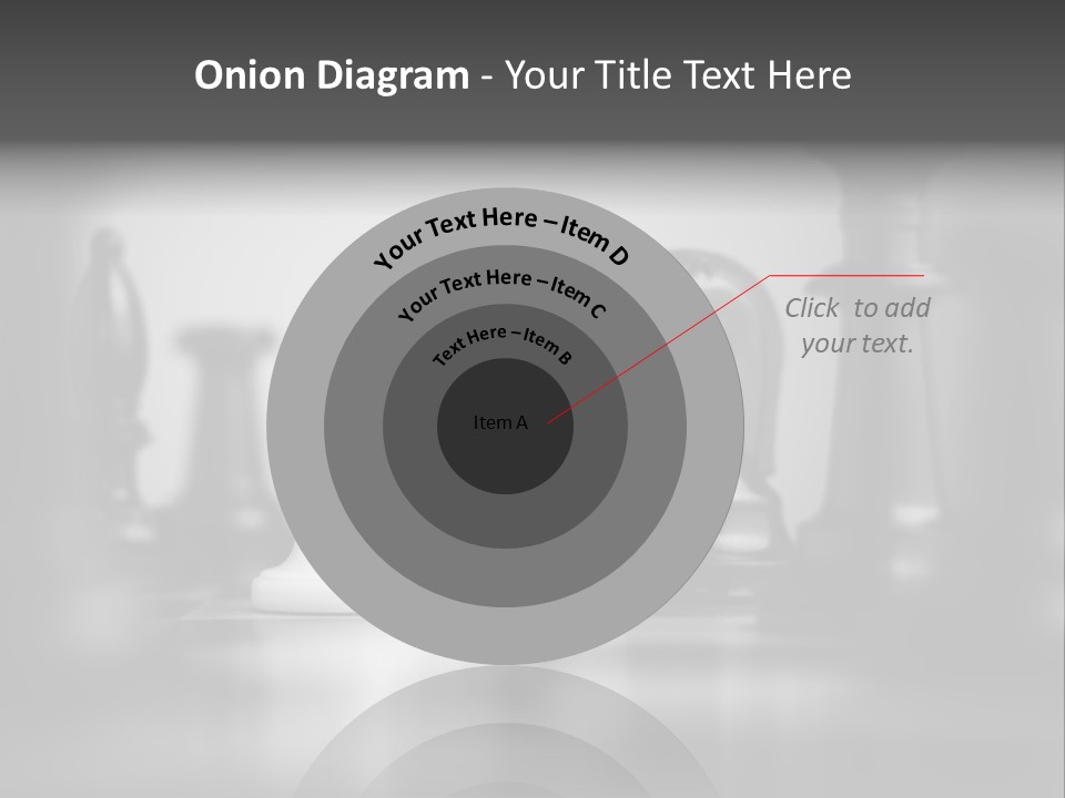 A Black And White Photo Of Chess Pieces PowerPoint Template