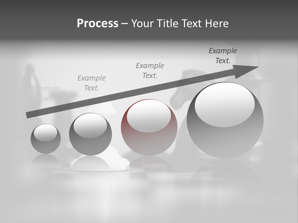 A Black And White Photo Of Chess Pieces PowerPoint Template