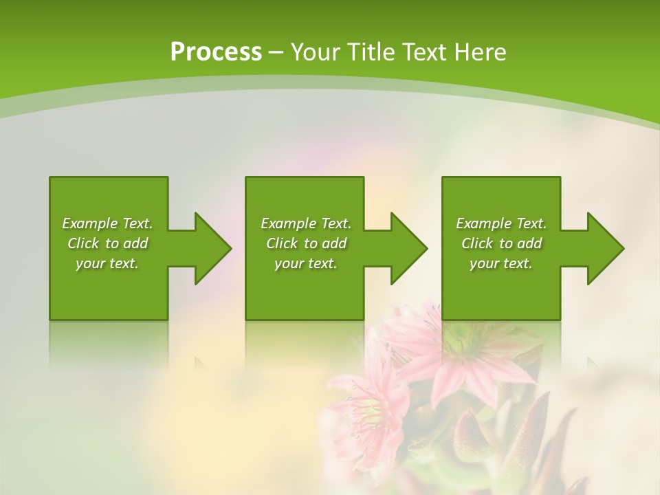 A Picture Of A Flower With A Green Background PowerPoint Template