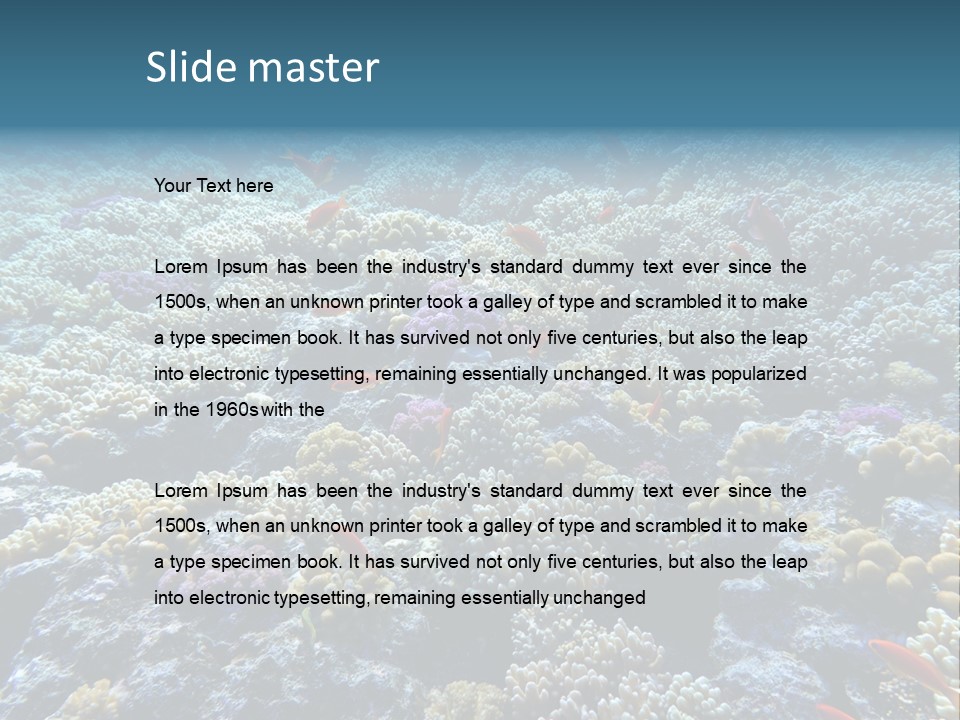 Marine Animals Underwater Marine Life PowerPoint Template