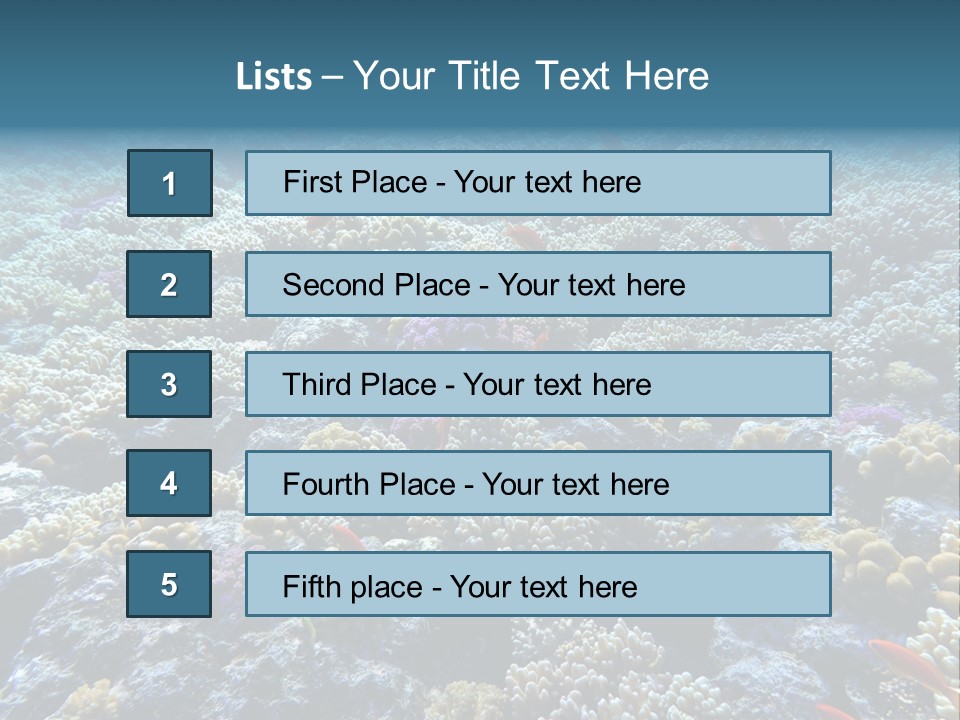 Marine Animals Underwater Marine Life PowerPoint Template