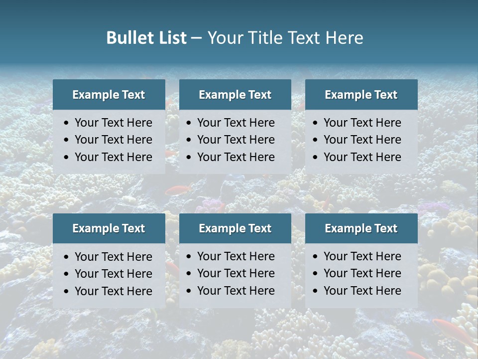 Marine Animals Underwater Marine Life PowerPoint Template