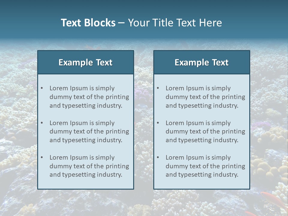 Marine Animals Underwater Marine Life PowerPoint Template