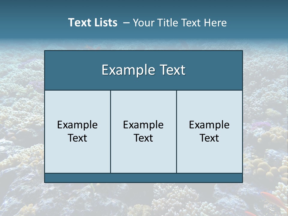 Marine Animals Underwater Marine Life PowerPoint Template