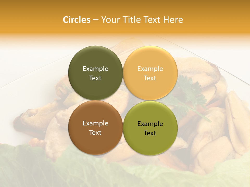 Recipe Fresh Fish Seafood Buffet PowerPoint Template