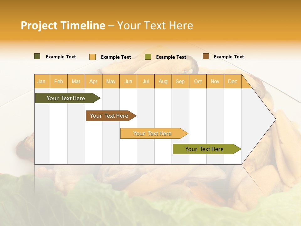 Recipe Fresh Fish Seafood Buffet PowerPoint Template