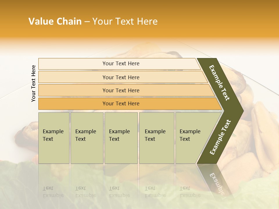 Recipe Fresh Fish Seafood Buffet PowerPoint Template