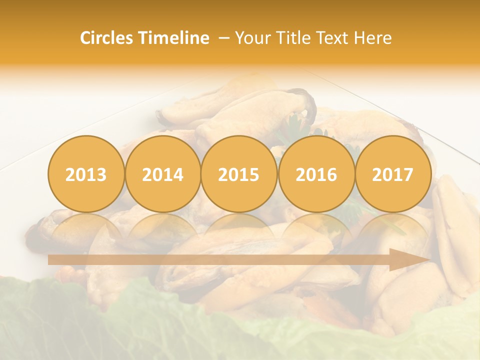 Recipe Fresh Fish Seafood Buffet PowerPoint Template