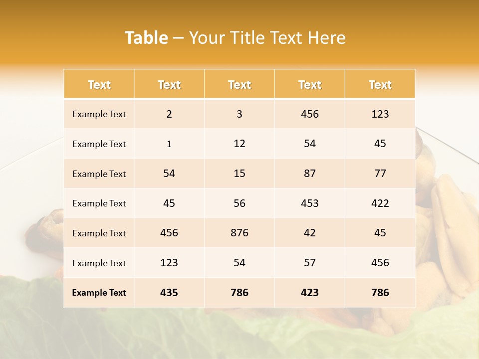 Recipe Fresh Fish Seafood Buffet PowerPoint Template