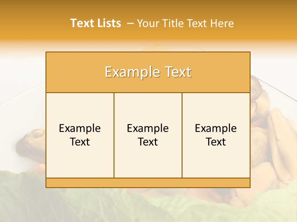 Recipe Fresh Fish Seafood Buffet PowerPoint Template