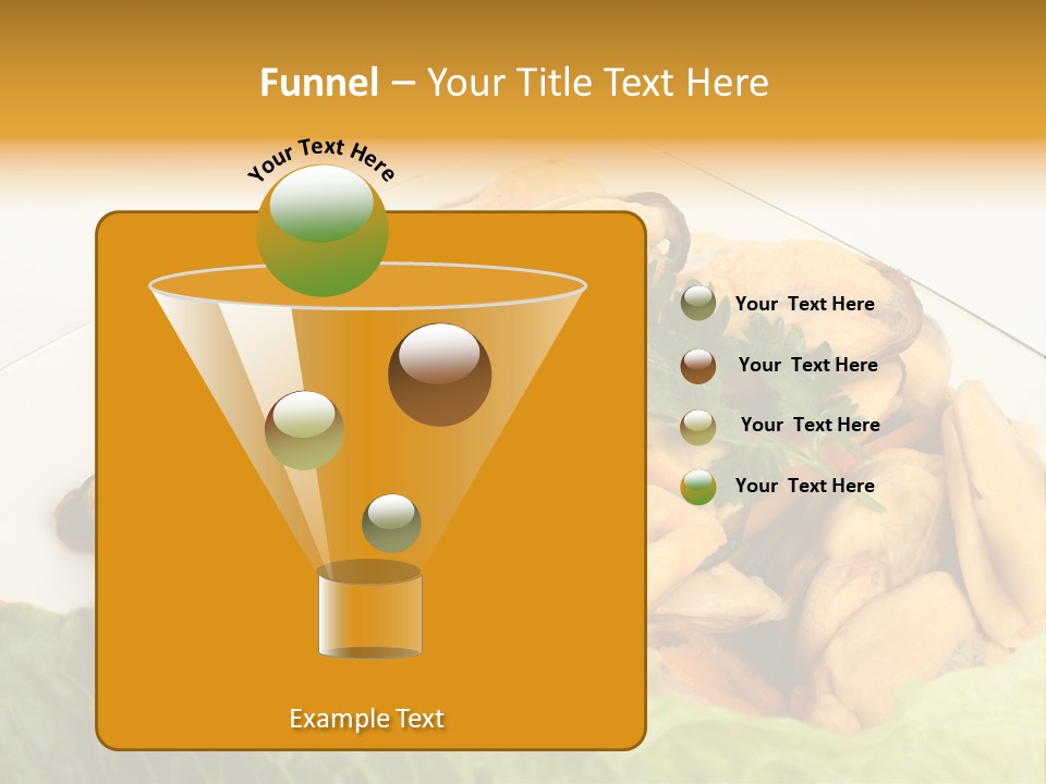 Recipe Fresh Fish Seafood Buffet PowerPoint Template