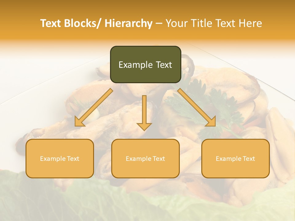 Recipe Fresh Fish Seafood Buffet PowerPoint Template