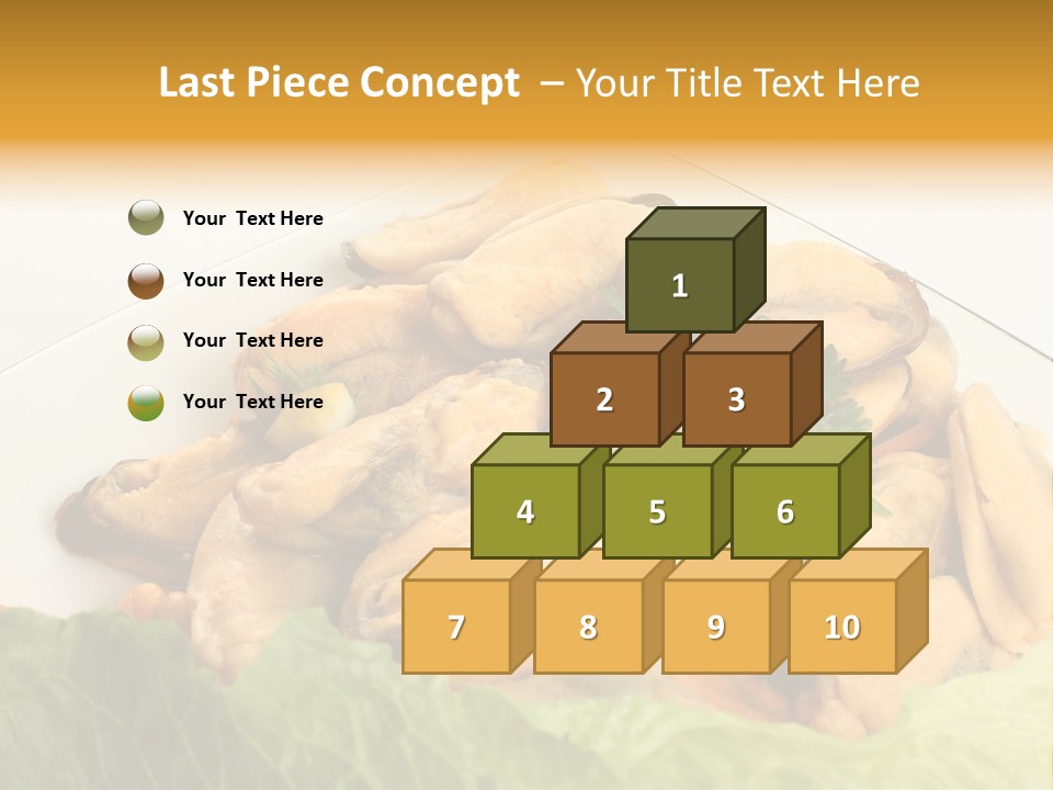 Recipe Fresh Fish Seafood Buffet PowerPoint Template