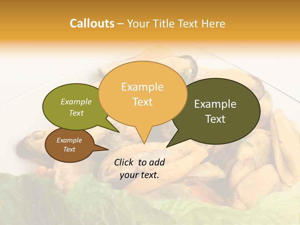 Recipe Fresh Fish Seafood Buffet PowerPoint Template