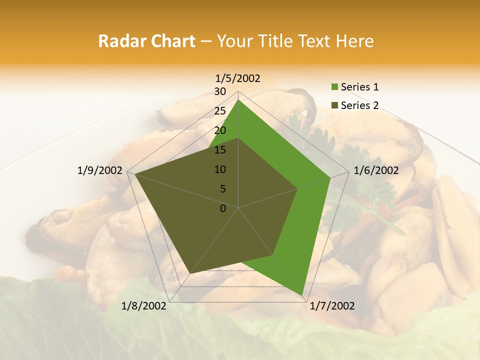 Recipe Fresh Fish Seafood Buffet PowerPoint Template