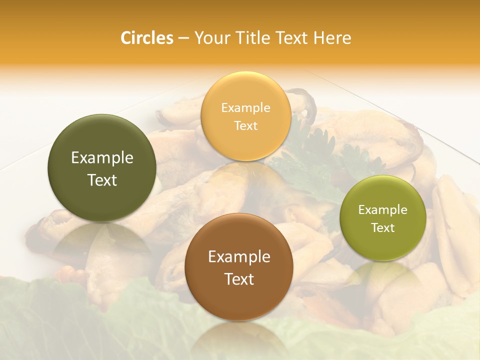 Recipe Fresh Fish Seafood Buffet PowerPoint Template