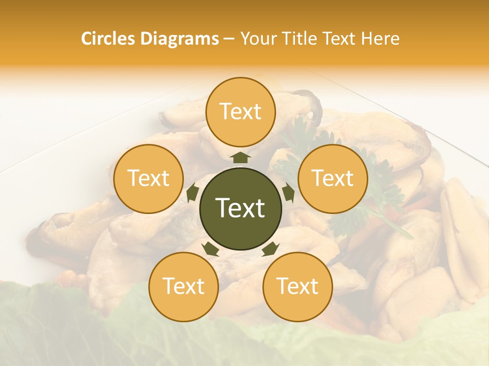 Recipe Fresh Fish Seafood Buffet PowerPoint Template