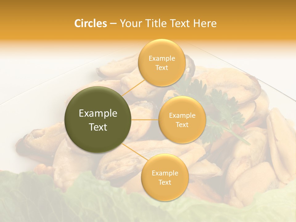 Recipe Fresh Fish Seafood Buffet PowerPoint Template