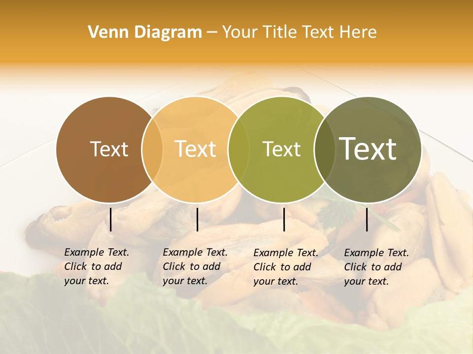 Recipe Fresh Fish Seafood Buffet PowerPoint Template