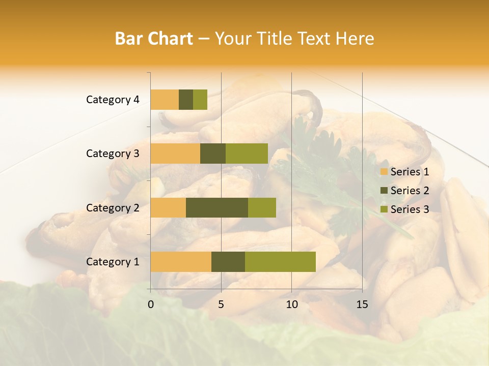 Recipe Fresh Fish Seafood Buffet PowerPoint Template