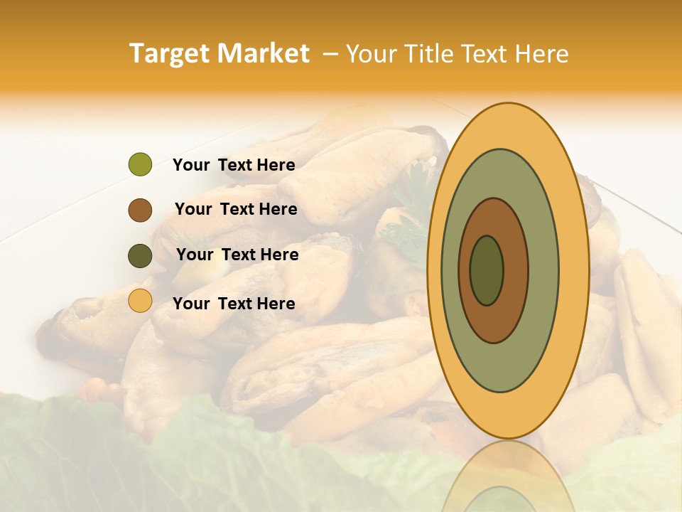 Recipe Fresh Fish Seafood Buffet PowerPoint Template