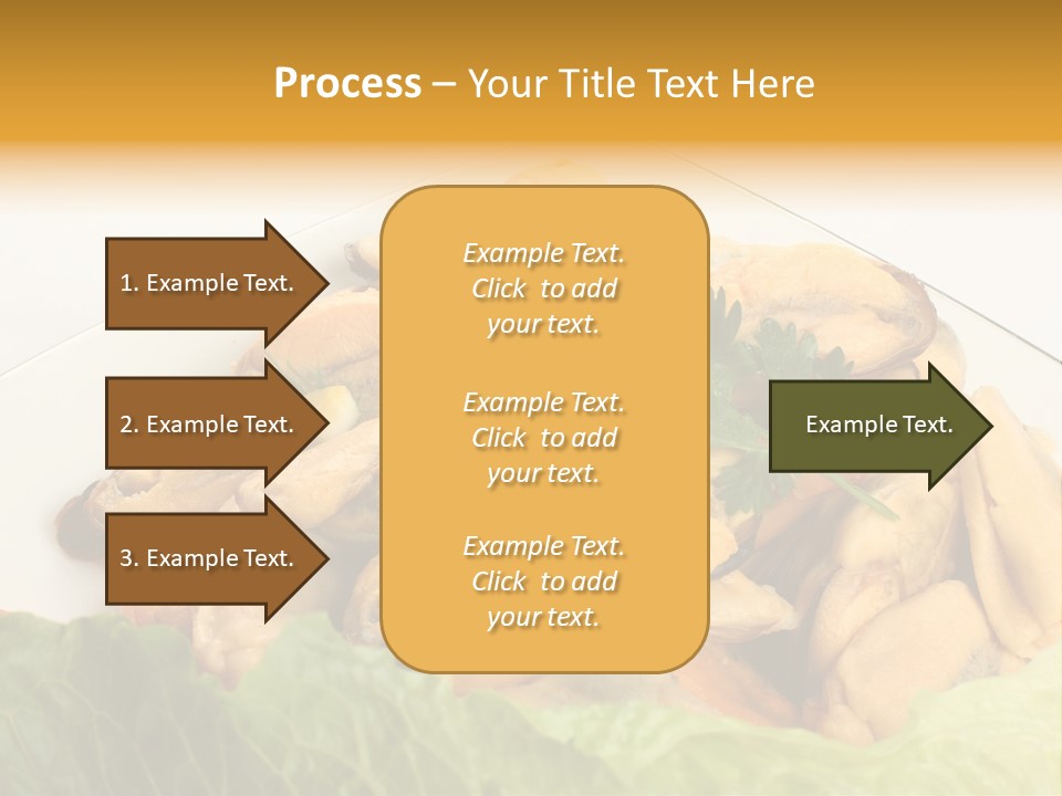 Recipe Fresh Fish Seafood Buffet PowerPoint Template