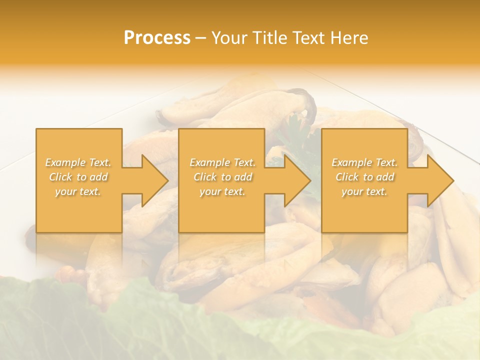 Recipe Fresh Fish Seafood Buffet PowerPoint Template