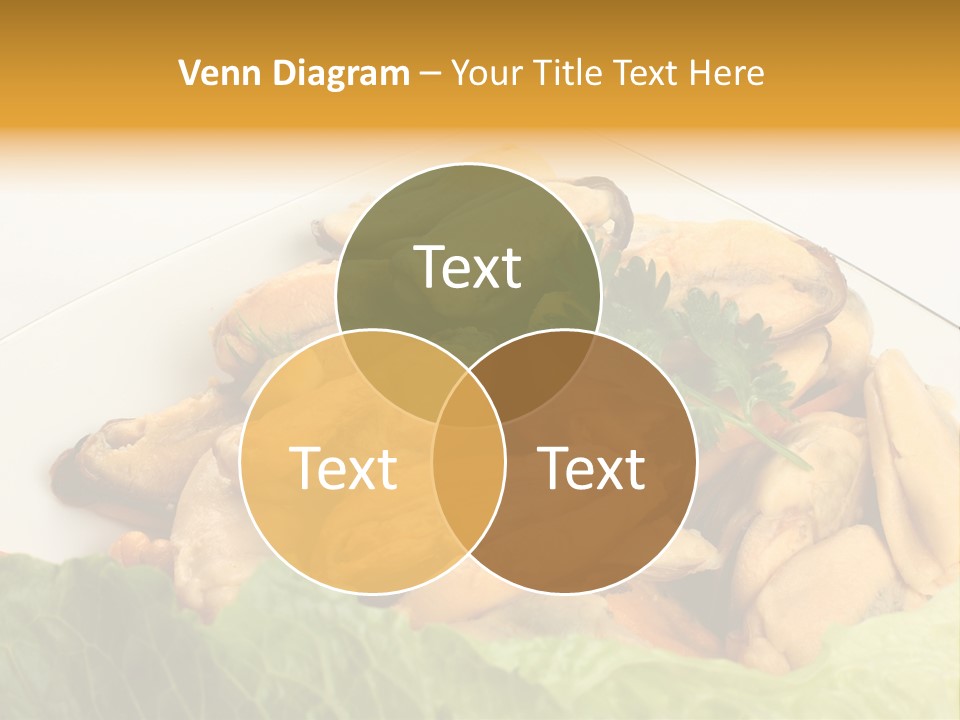 Recipe Fresh Fish Seafood Buffet PowerPoint Template