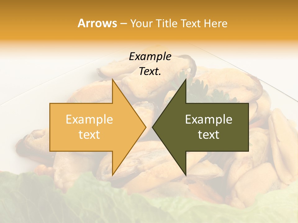 Recipe Fresh Fish Seafood Buffet PowerPoint Template