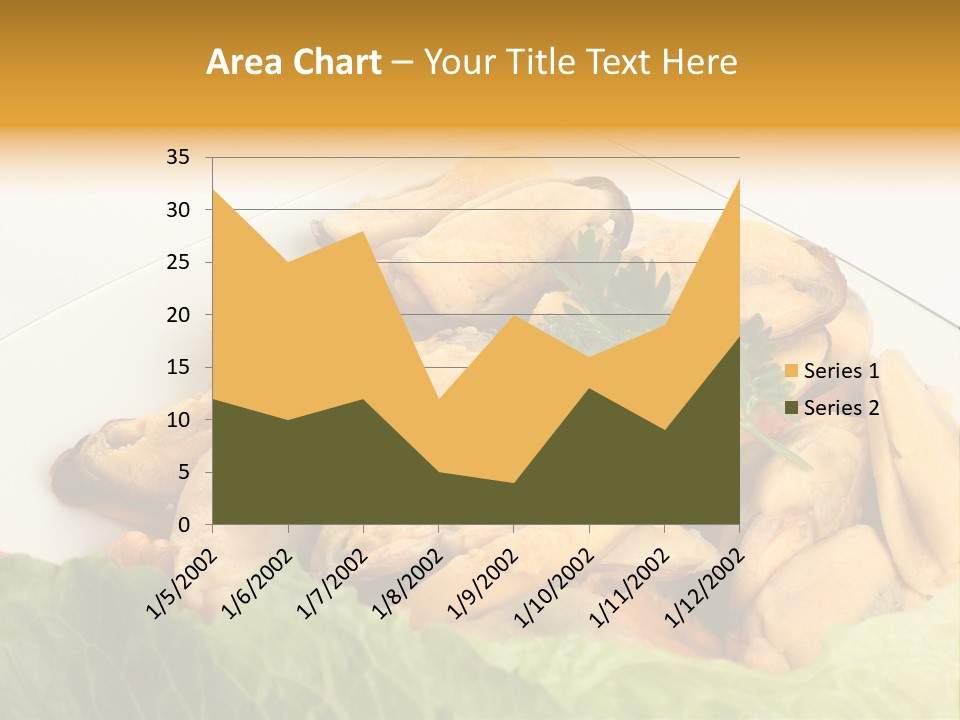 Recipe Fresh Fish Seafood Buffet PowerPoint Template
