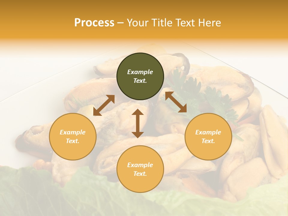 Recipe Fresh Fish Seafood Buffet PowerPoint Template