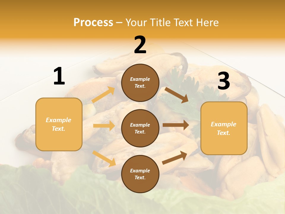 Recipe Fresh Fish Seafood Buffet PowerPoint Template