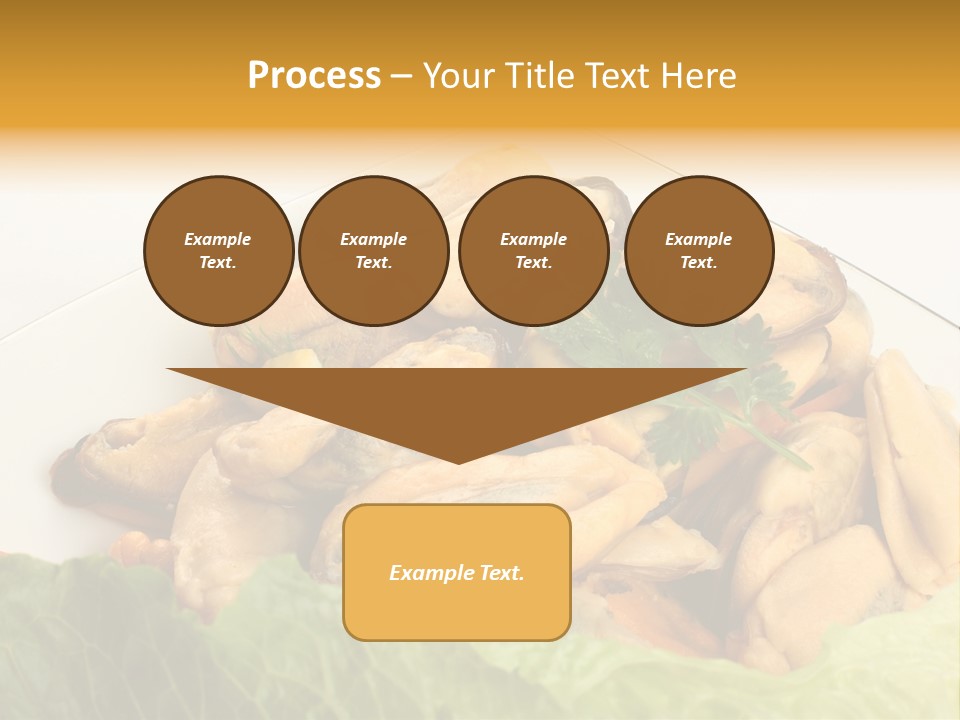 Recipe Fresh Fish Seafood Buffet PowerPoint Template
