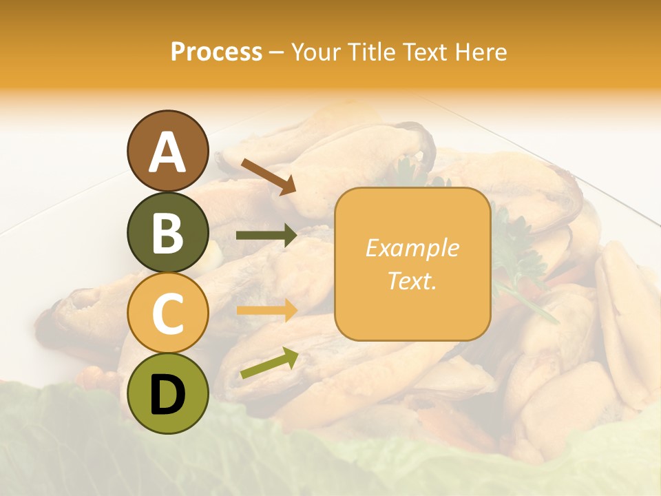 Recipe Fresh Fish Seafood Buffet PowerPoint Template