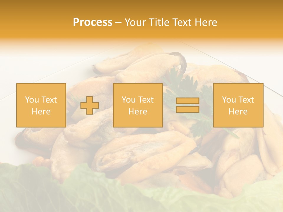 Recipe Fresh Fish Seafood Buffet PowerPoint Template