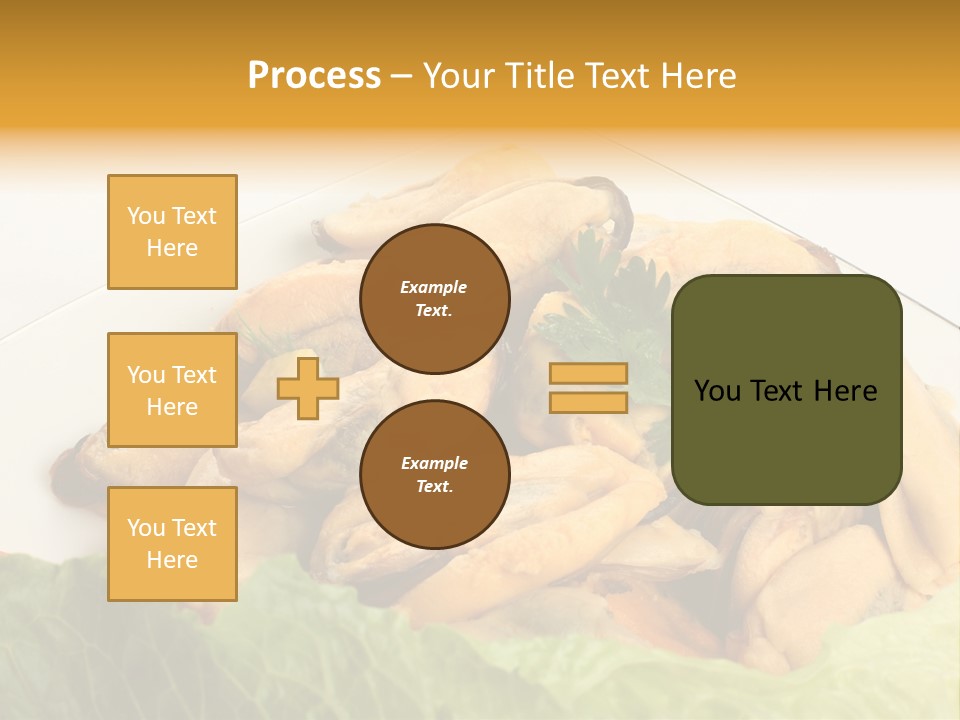 Recipe Fresh Fish Seafood Buffet PowerPoint Template