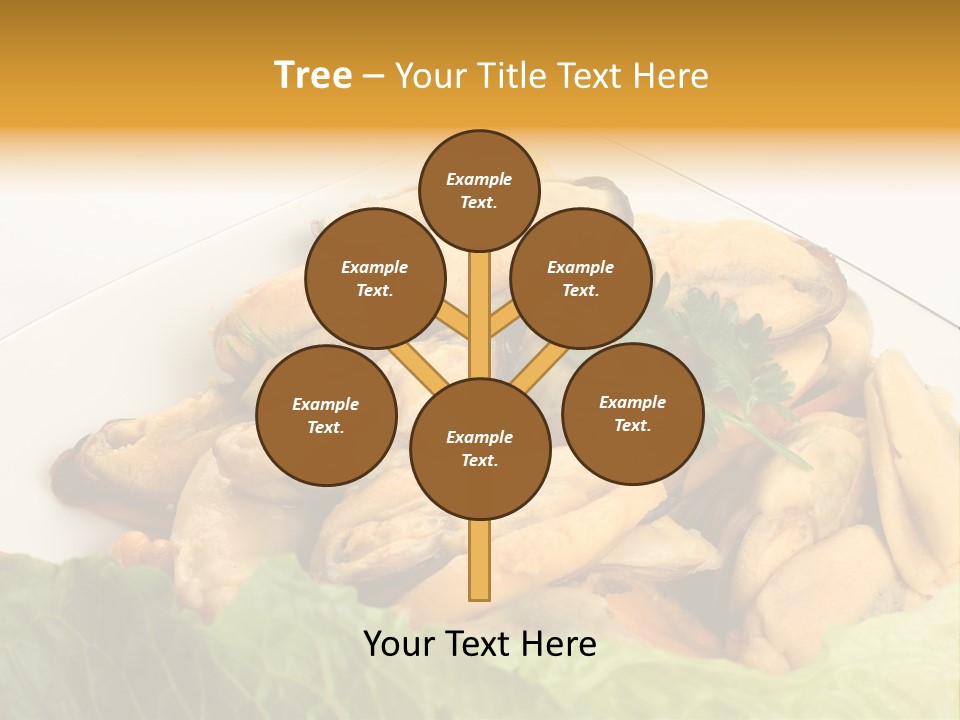 Recipe Fresh Fish Seafood Buffet PowerPoint Template